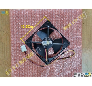 ( SP1874 ) Quạt Tủ 4 Dây 12.5Cm Đỏ Đen Vàng Tím